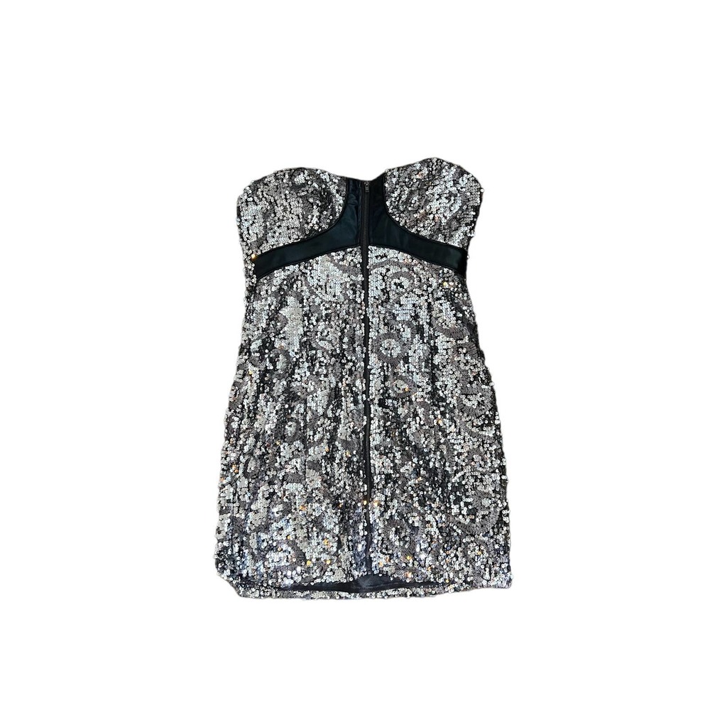 Bebe strapless sequin mini dress size m